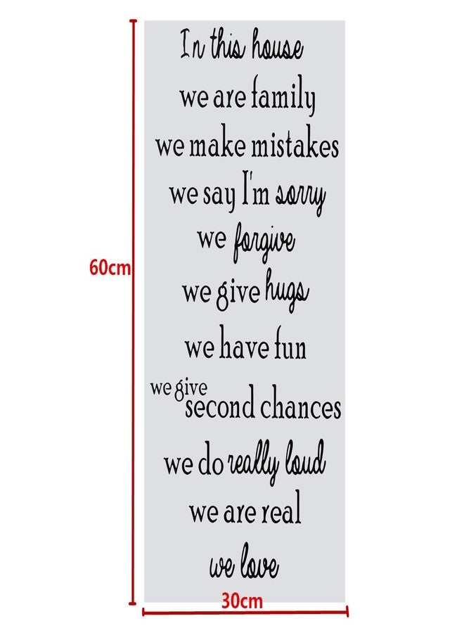 Futaba Plastic Wall Sticker, 30 x 60 cm, Black - Image 4